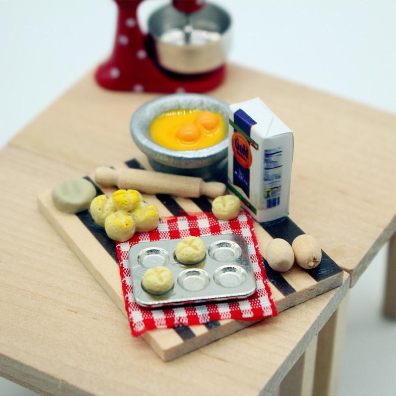 Kids Toys Play Egg - Zestaw do robienia ciast dla lalek,