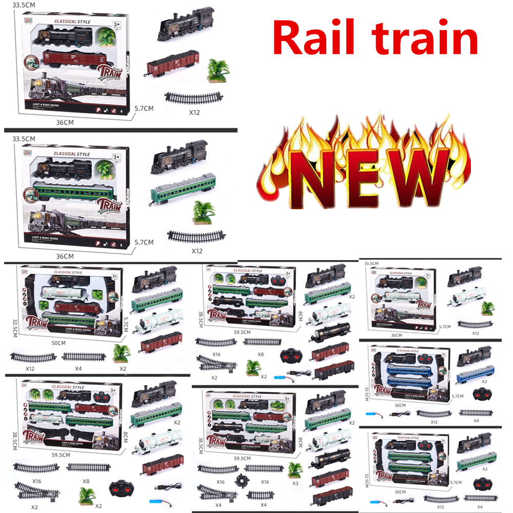 Toy Train Track Set - Symulacja dziecięca pociągi elektryczne zestaw zabawek