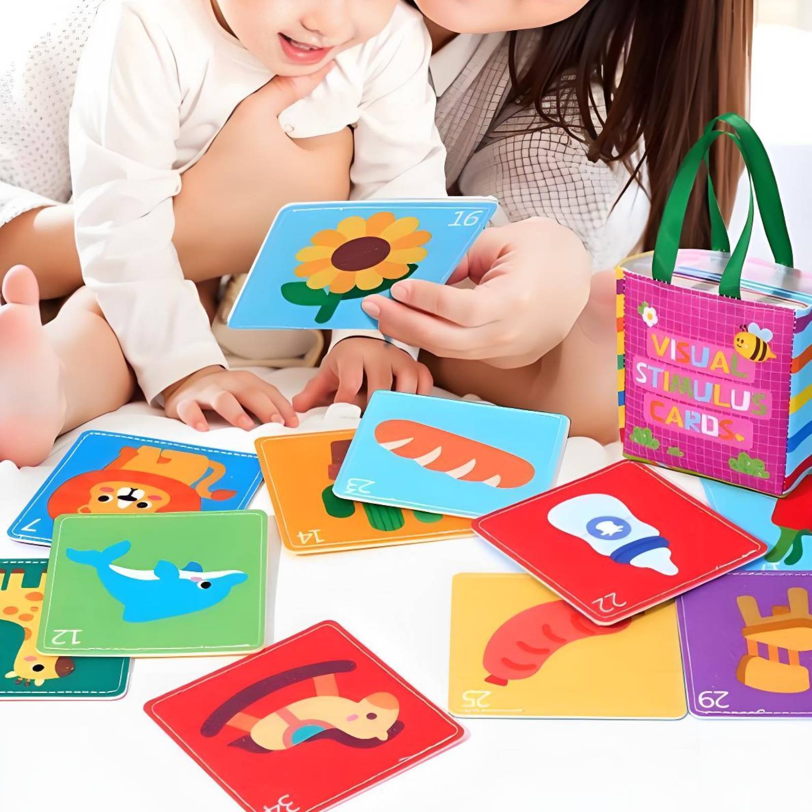 Educational Flash Card - Karty edukacyjne z materiału dla dzieci