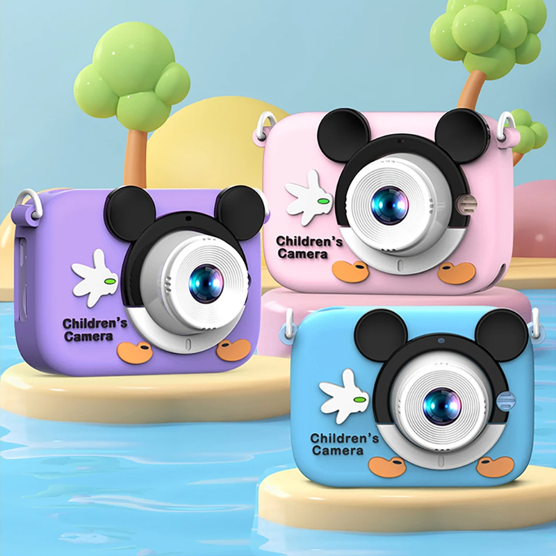 Kids Toys Top View - Dziecięca kamera z kreskówek 1080P HD