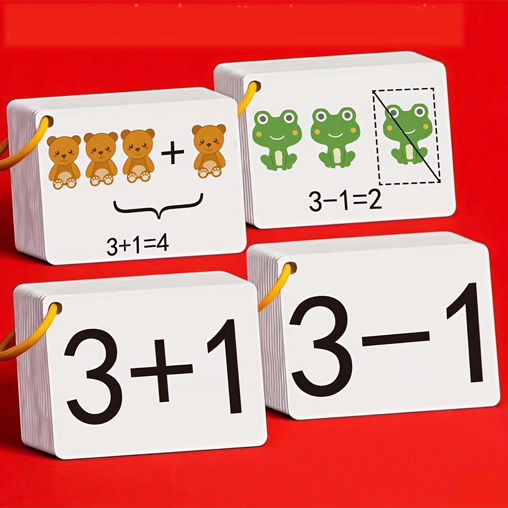Educational Flash Card - 132 karty z zadaniami na dodawanie