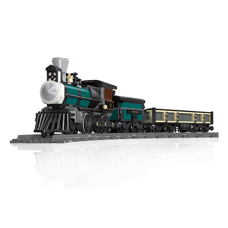 Kid Toys Ads - Klocki do składania lokomotywy parowej, model