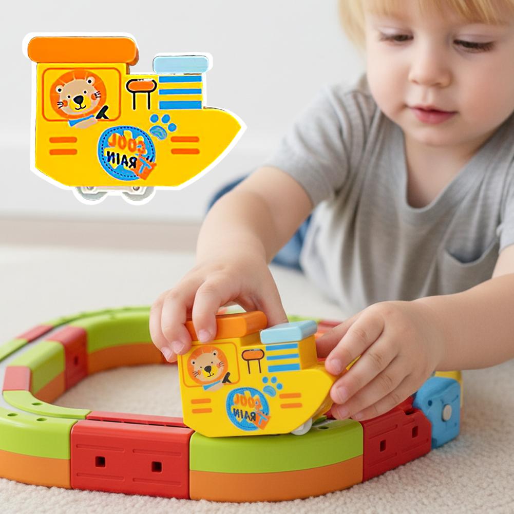 Toy Train Track Set - Magnetyczna torowa kolejka dla dzieci, klocki