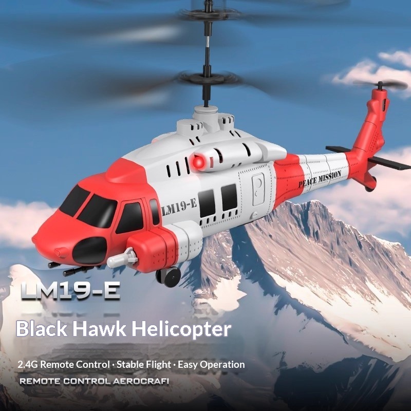 Kids' Toys Channel - Helikopter RC LM19-E Black Hawk 2.4G,
