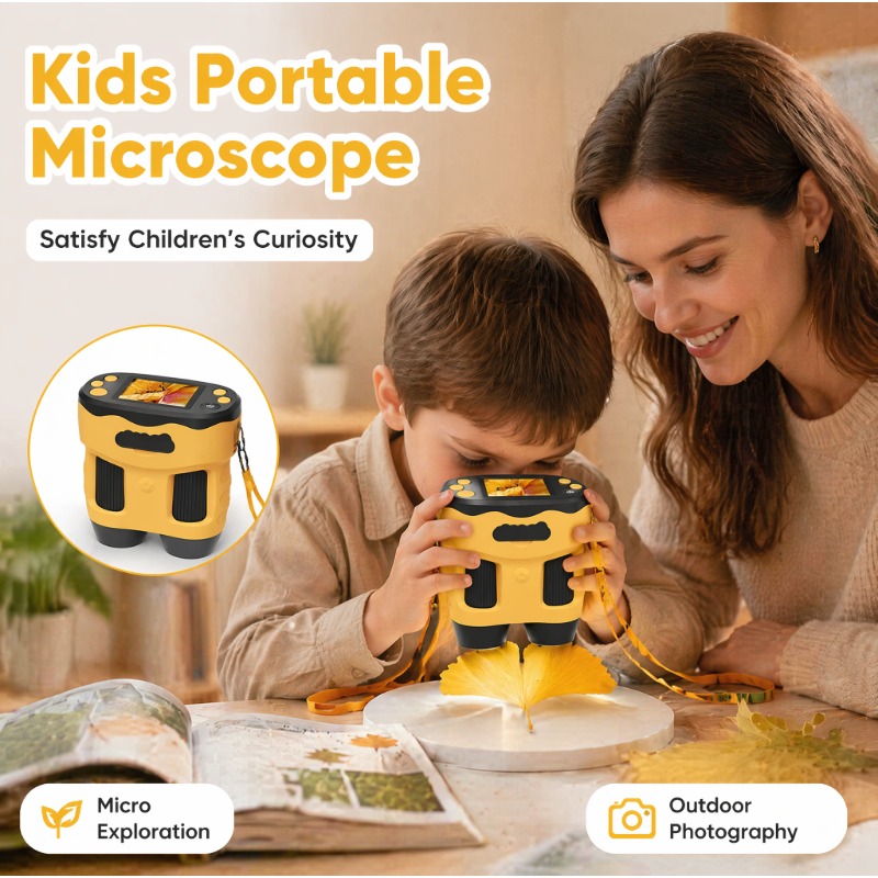 Cyfrowa kamera mikroskopowa 4K – Kids Toys Top View recenzja i cena