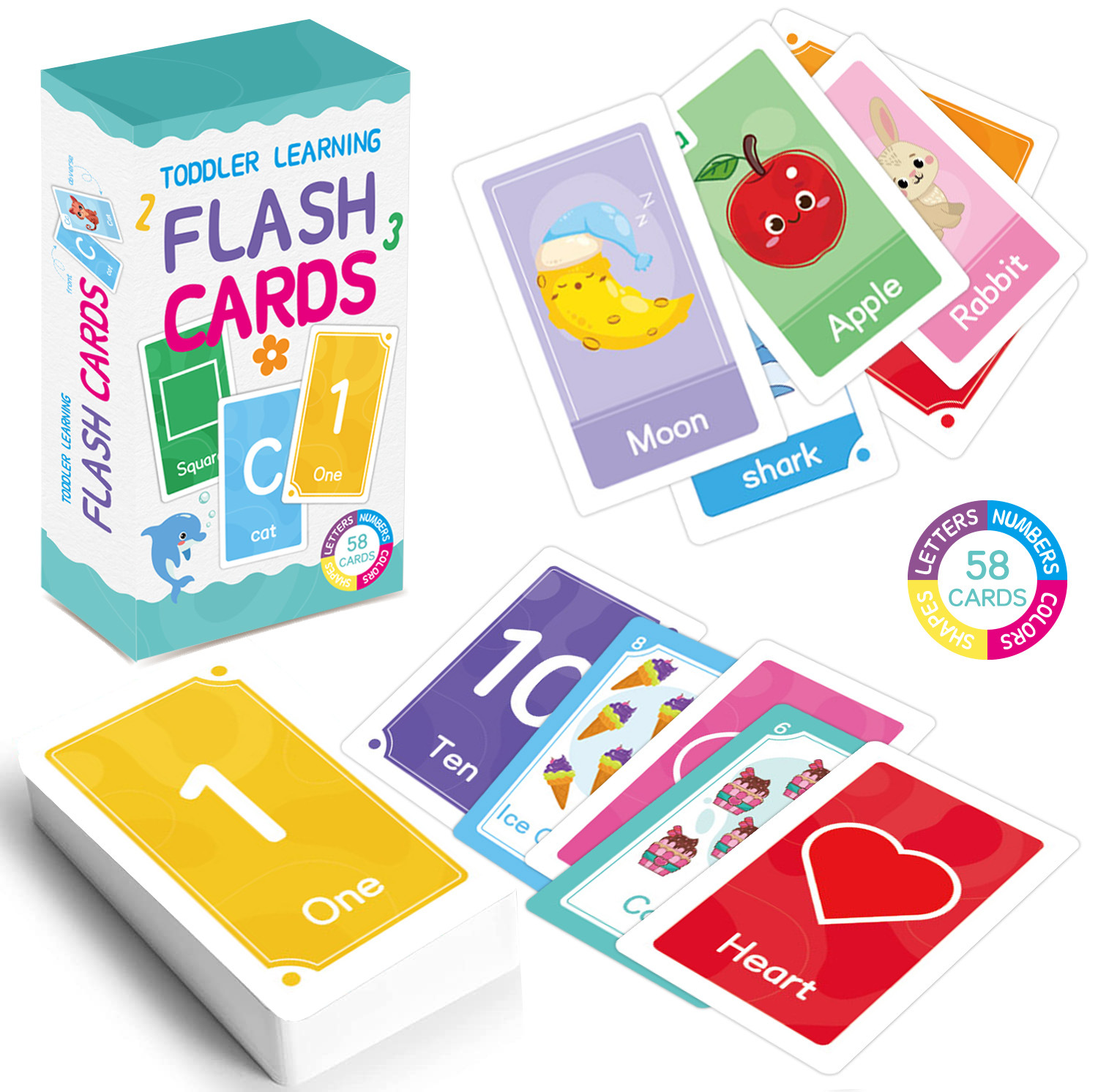 58 szt. Karty edukacyjne ABC A – Educational Flash Card recenzja i cena