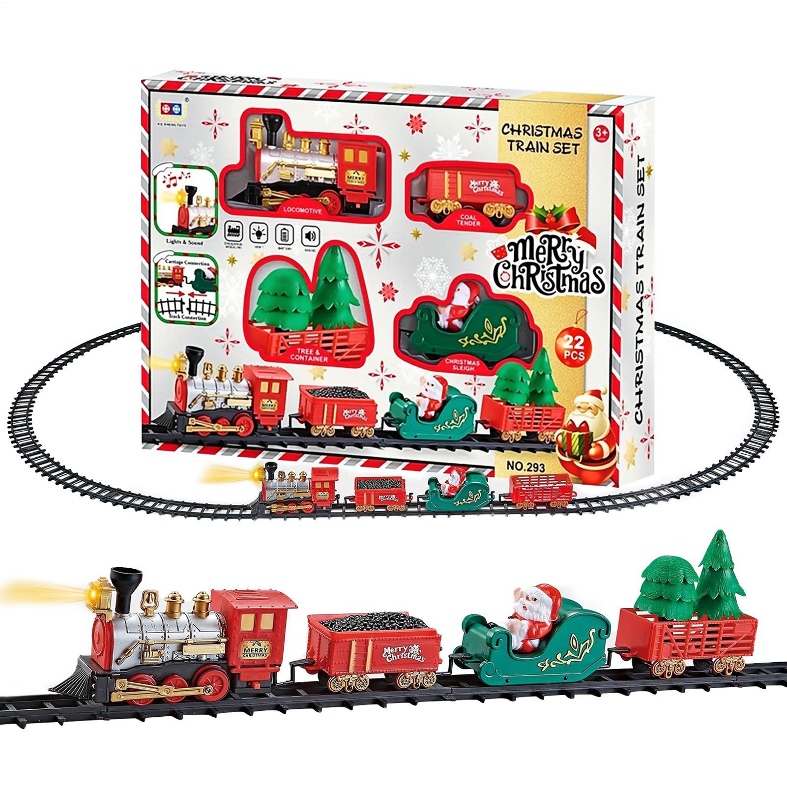 Świąteczny pociąg z światłem i – Toy Train Track Set recenzja i cena