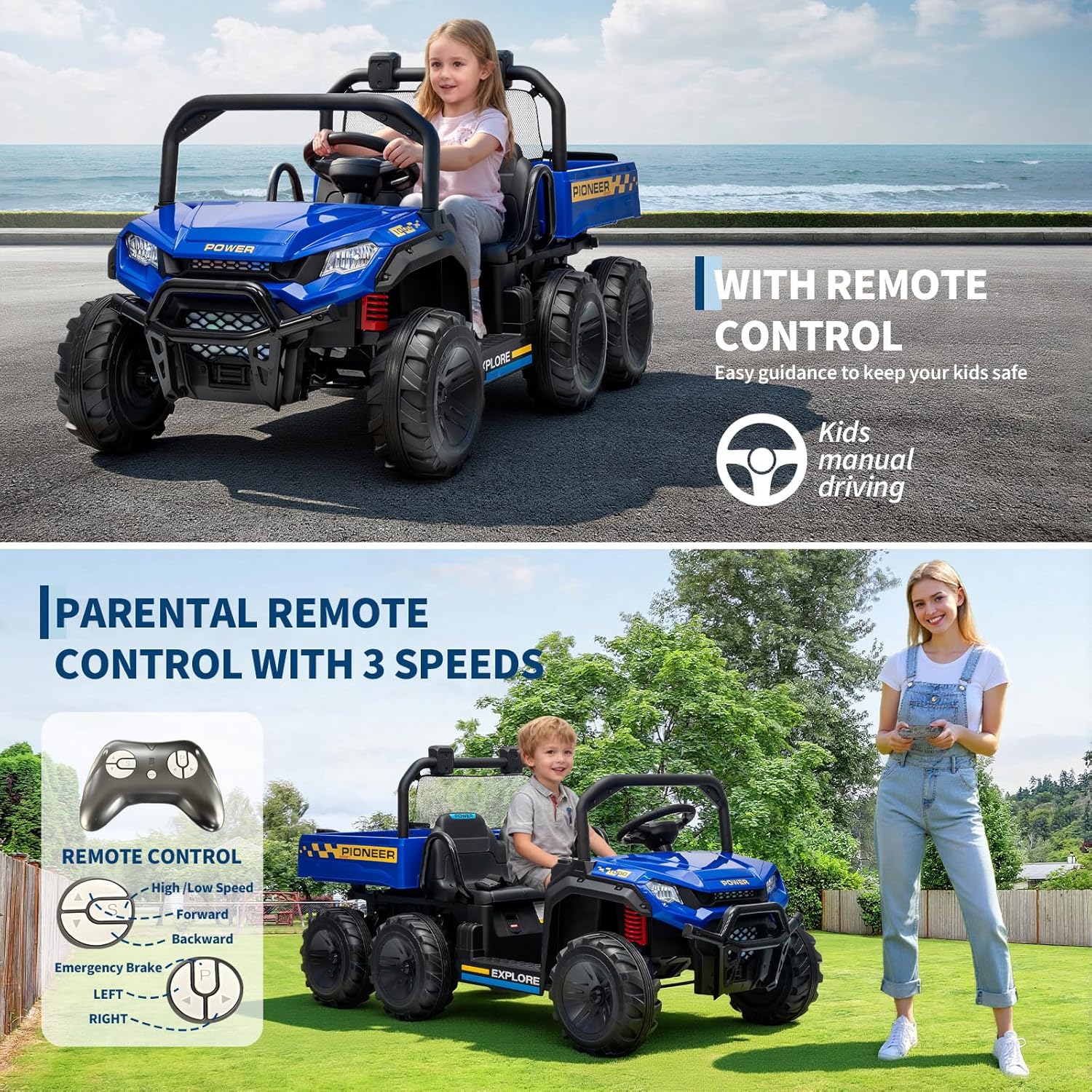 24V 4WD 2-miejscowy Dziecięcy  – Kids Toys Vehicle recenzja i cena