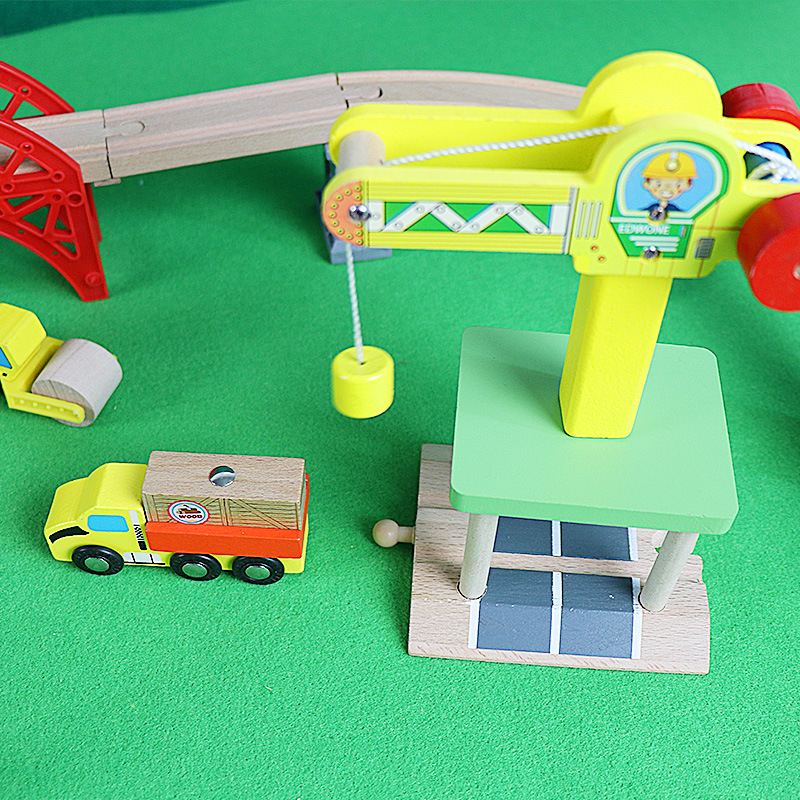 Drewniany Zestaw Kolejowy Spir – Toy Train Track Set recenzja i cena