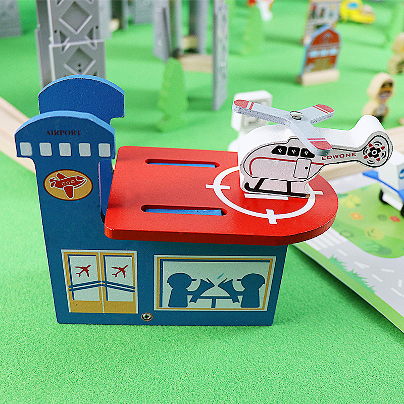 Drewniany Zestaw Kolejowy Spir – Toy Train Track Set recenzja i cena