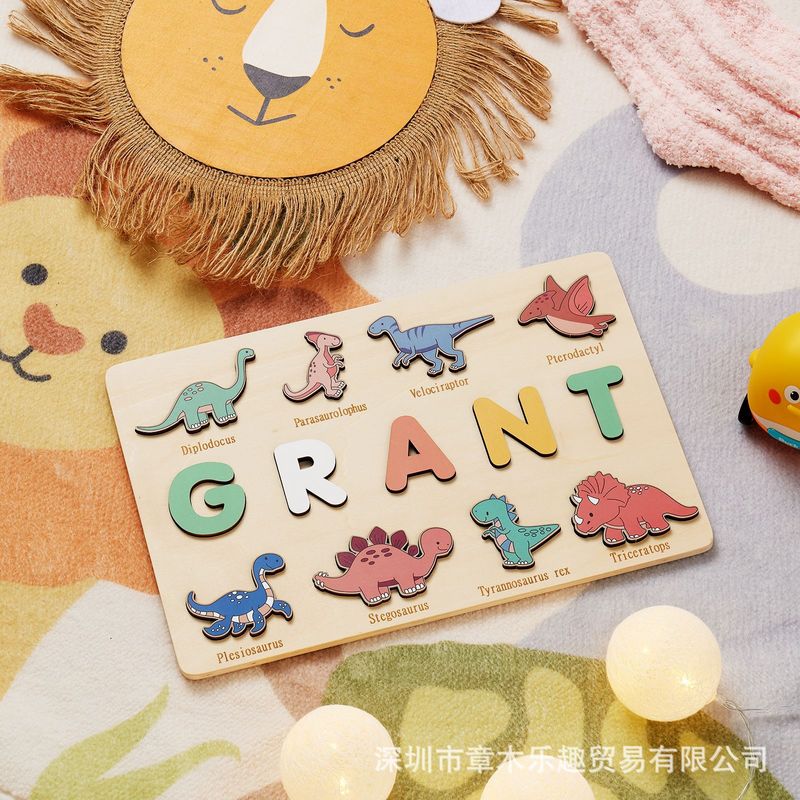Drewniana tablica z puzzlami z – Kids Toys Names recenzja i cena