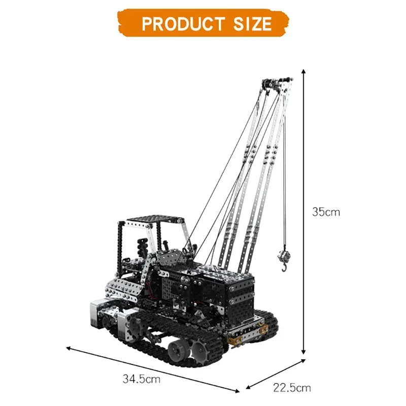 Zrób to sam Metalowy Żuraw RC  – Kids Toys Vehicle recenzja i cena