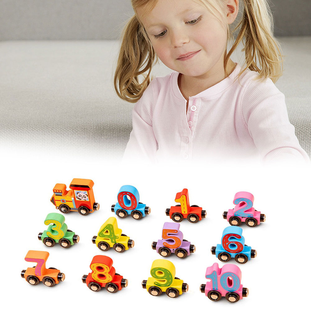 Edukacyjna drewniana zabawka,  – Toy Train Track Set recenzja i cena