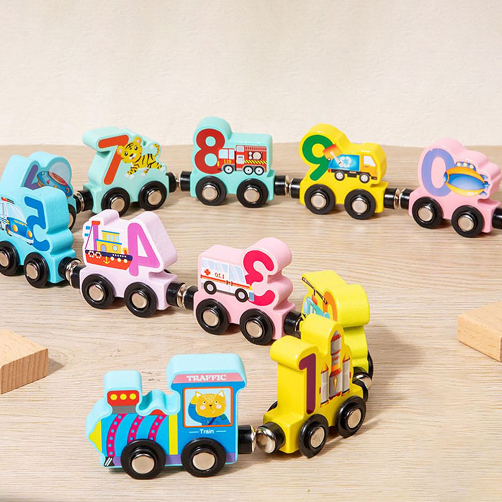 Edukacyjna drewniana zabawka,  – Toy Train Track Set recenzja i cena
