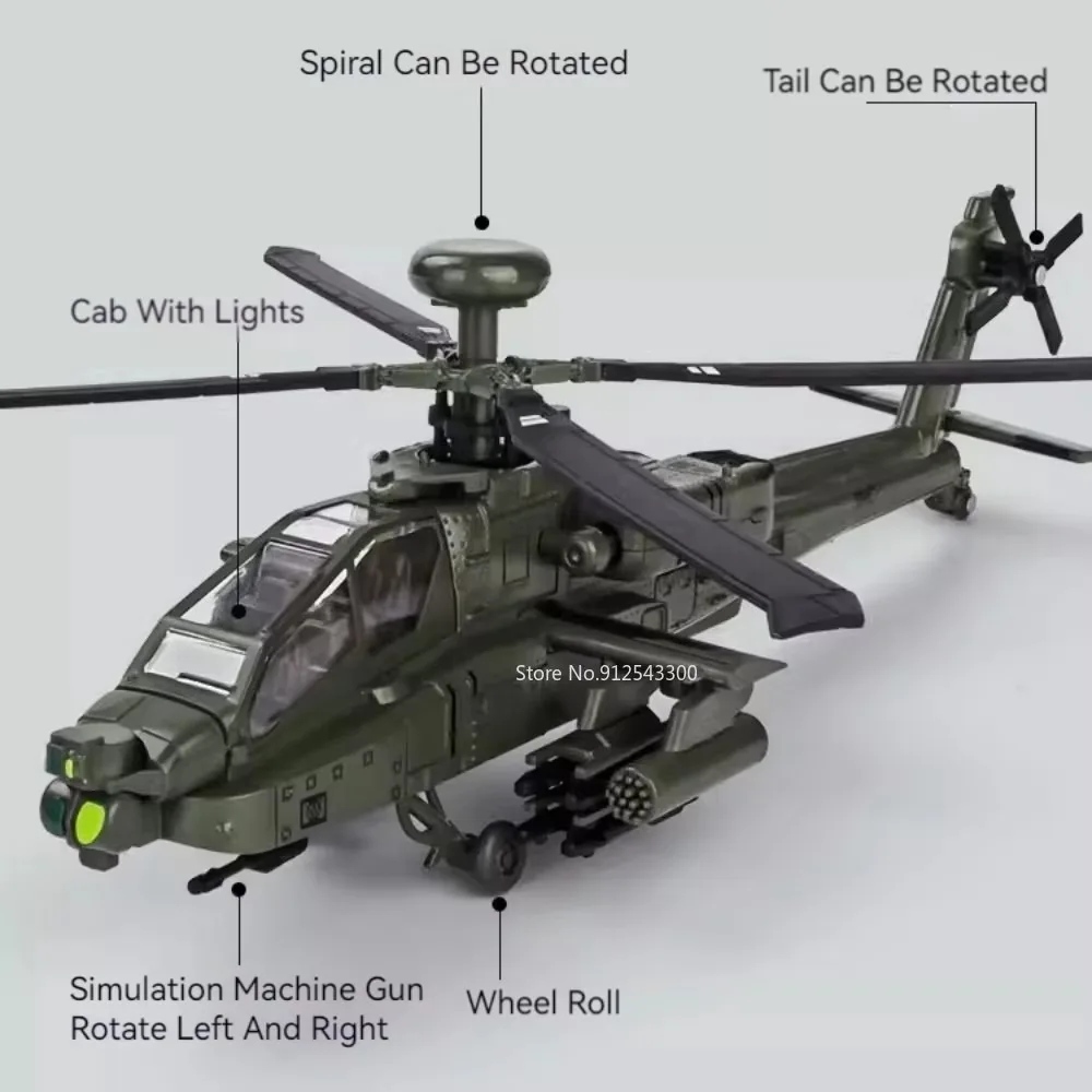 1:32 skala AH-64 model samolot – Kids Toys Vehicle recenzja i cena