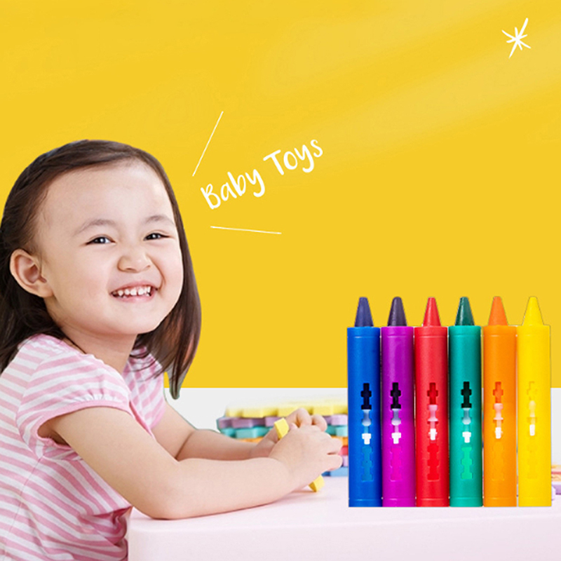 6 szt. Zmywalne kredki do kąpi – Kids Toys Drawing Easy recenzja i cena
