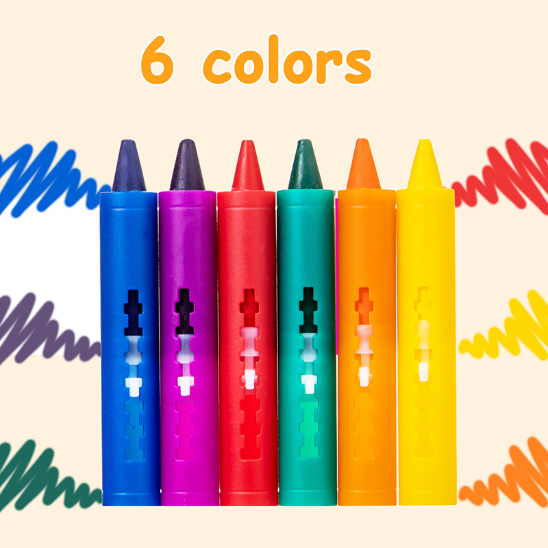 6 szt. Zmywalne kredki do kąpi – Kids Toys Drawing Easy recenzja i cena