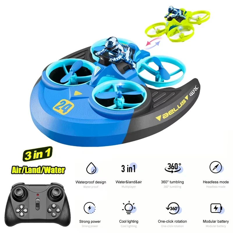 Samolot RC 3w1 Lądowo-Powietrz – Kids Toys Quad recenzja i cena