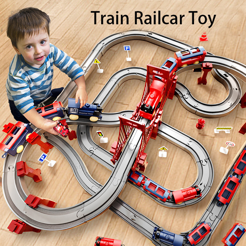 44 elementy/zestaw Elektryczny – Toy Train Track Set recenzja i cena