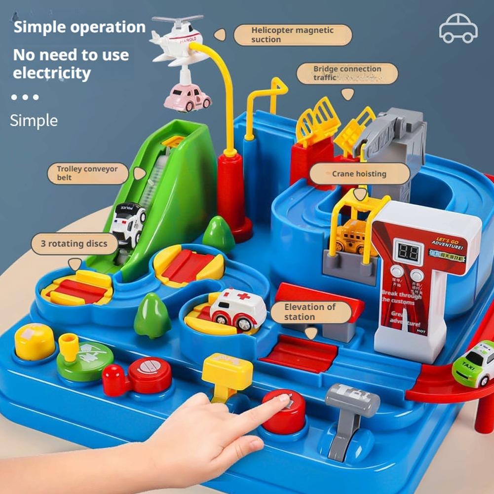 Zabawki wyścigowe, kolejki, mo – Toy Train Track Set recenzja i cena