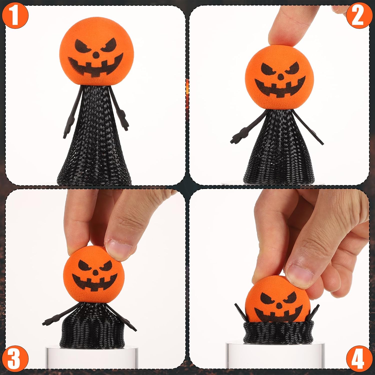5 SZTUK Halloweenowych Skacząc – Kids Toys Jumping Poppers recenzja i cena