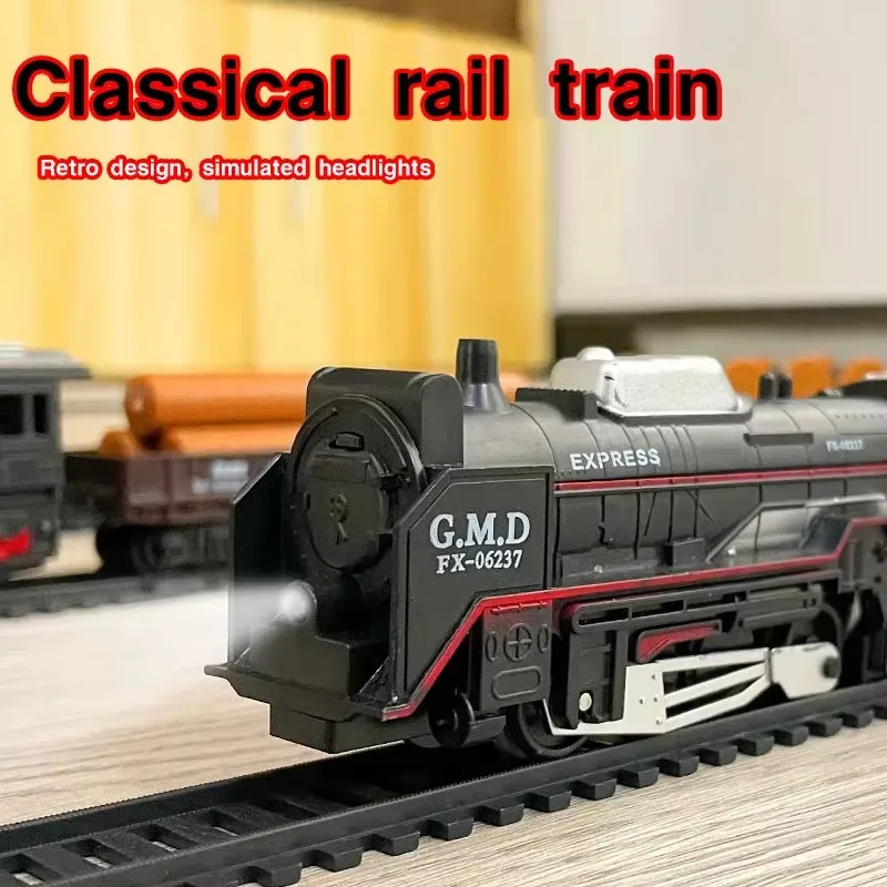 Klasyczny kolejowy pociąg towa – Toy Train Track Set recenzja i cena