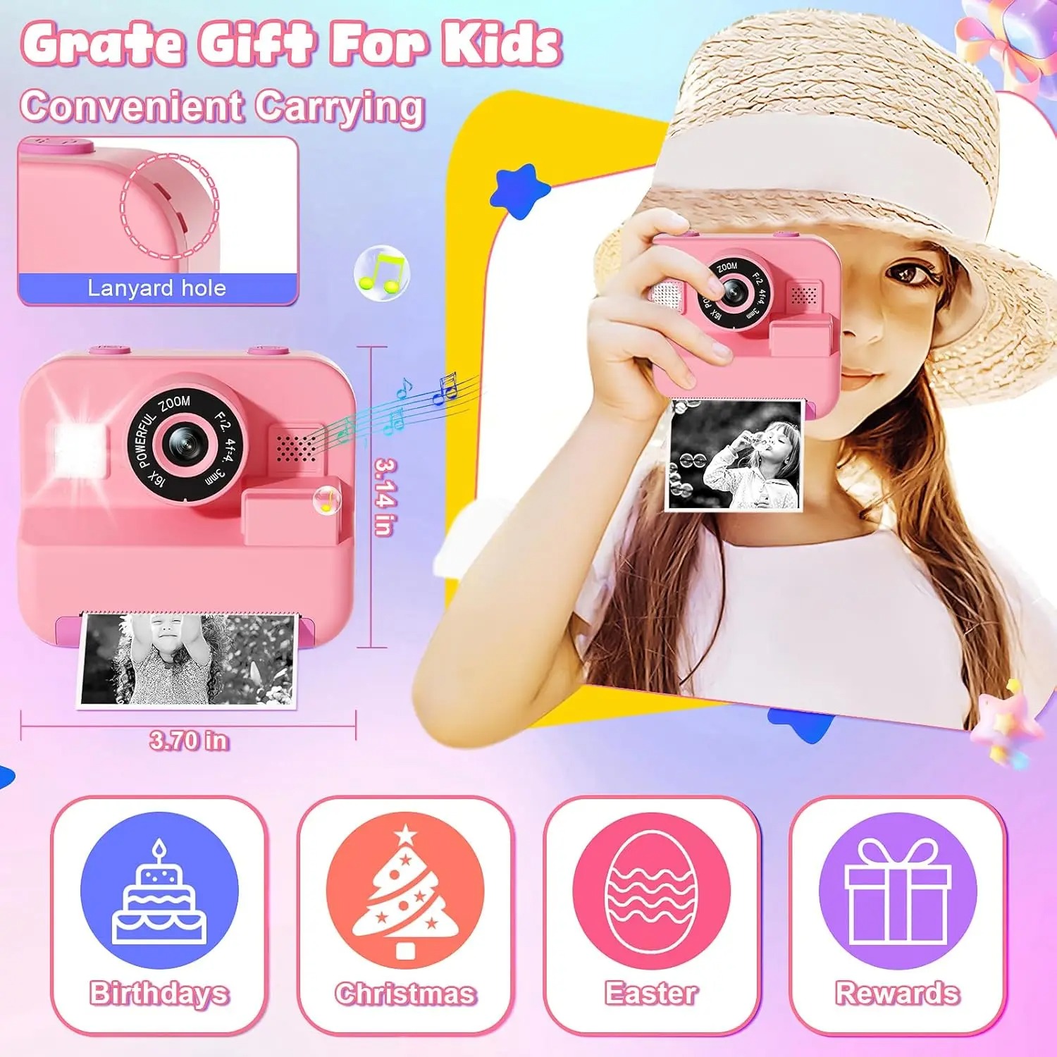 Nowość Instant Print Camera Wi – Kids Toys Top View recenzja i cena